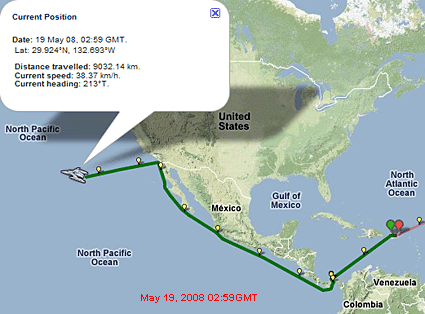 Earthrace.net Map