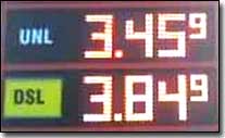 Gas price 3.45$