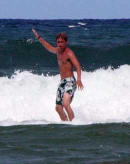 Taylor Surfing on Kauai