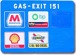 Exit 151 Sign