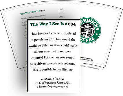 Starbucks Martin Tobias cup