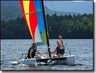 Sailing at Saranac Lake