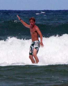Taylor Surfing on Kauai